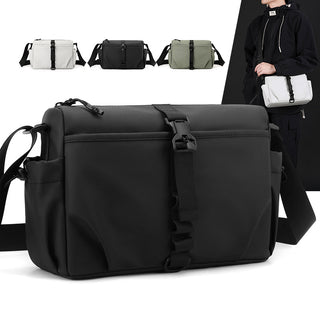 Men's Nylon Crossbody Bag Waterproof Commuter Shoulder Bag Olive