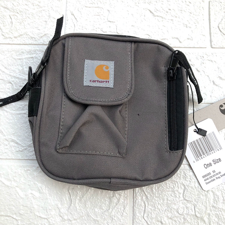 Cross-body bag men's and women's shoulder bag, bungee small square bag for travel.