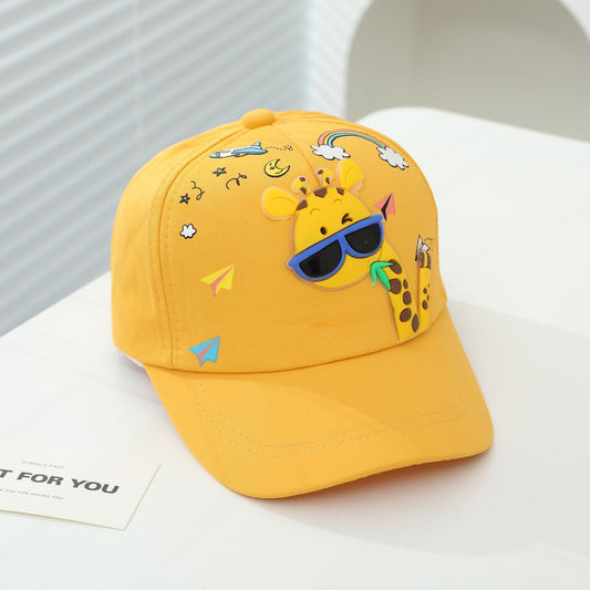 Cute & Versatile Sunshade Cap with Cute Zeraf Cartoon for Boys and Girls