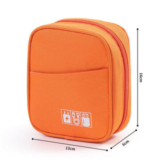 Large capacity  shockproof power charger, data cable storage bag