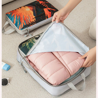 Printed travel pouch compression 5pcs set Travel Storage Bag