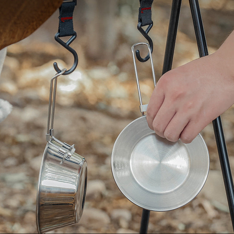 Sansui 304 Stainless Steel Folding Camping Cup Wide Mouth