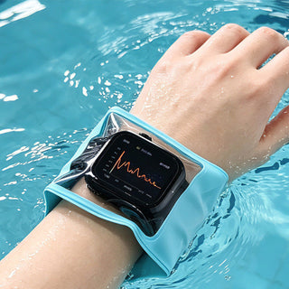 Children's Waterproof Swimming Watch Bag Touch Screen Bracelet Black