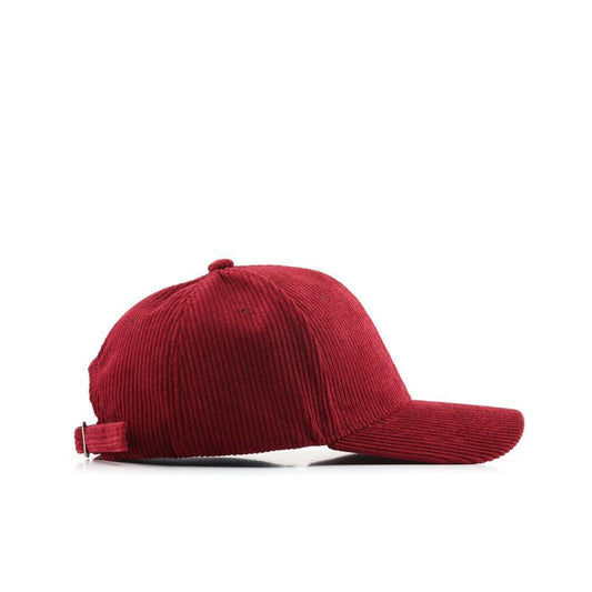 Corduroy solid color light plate curved brim outdoor cap