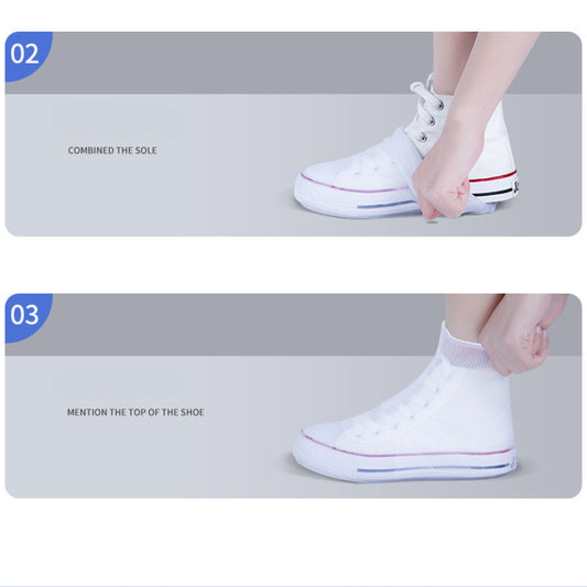 Non-Slip Silicone Shoe Covers Mid-Tube