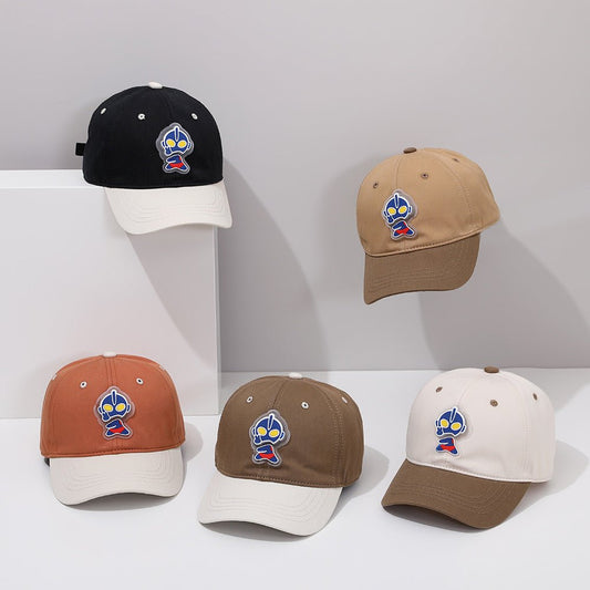 Korean Style Ultraman Lightning Baseball Cap for Kids