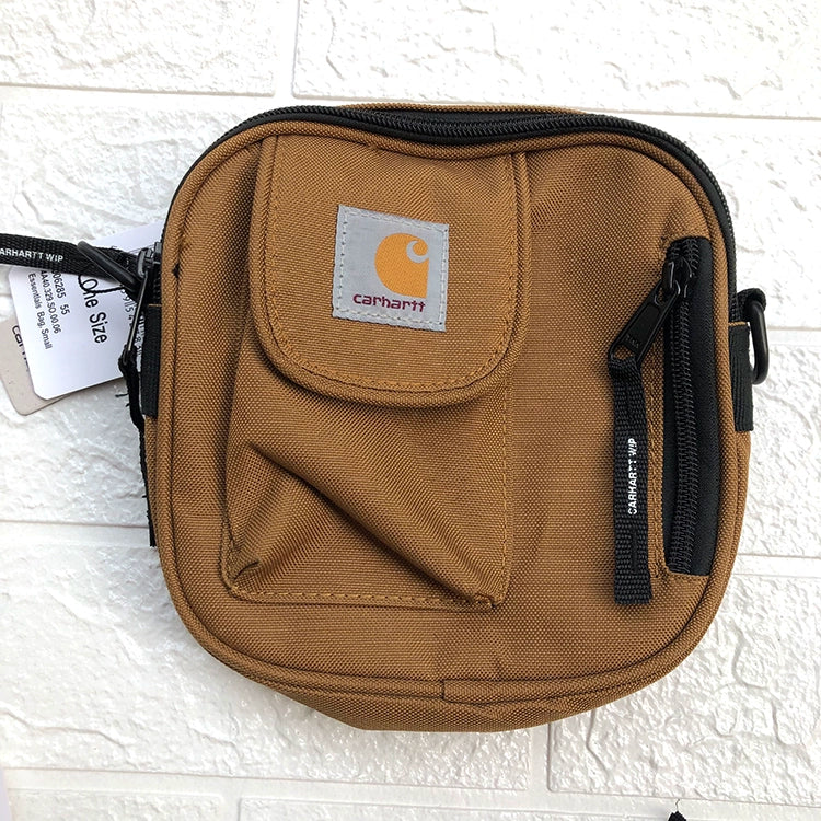Cross-body bag men's and women's shoulder bag, bungee small square bag for travel.