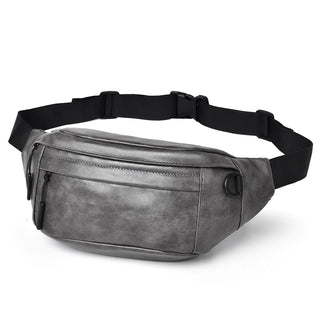 Mens Casual Waist Chest Crossbody Shoulder Bag with Multi-layer Capacity