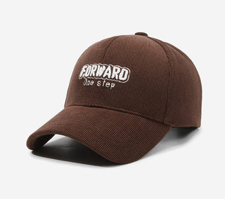 New corduroy letter embroidery baseball caps