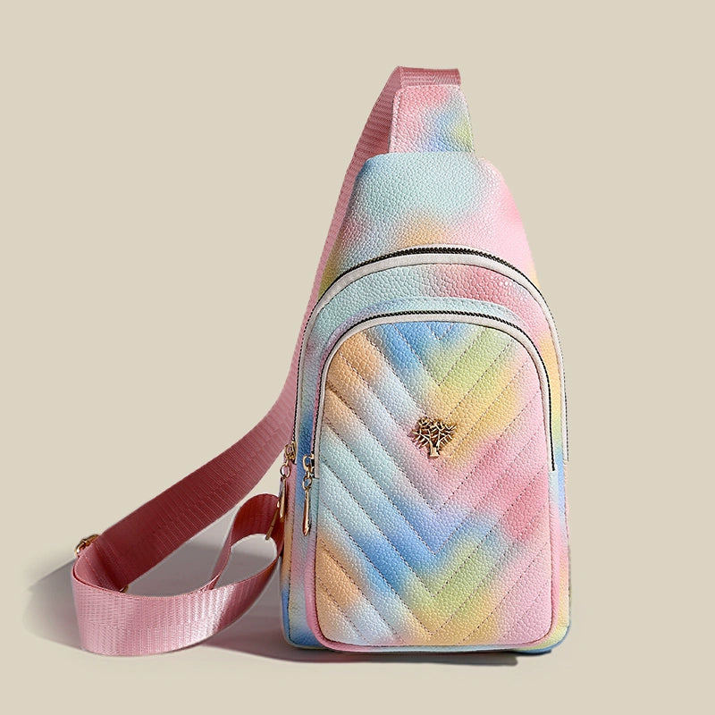 Celebrity chest bag women's gradient foreign style crossbody for travel bag