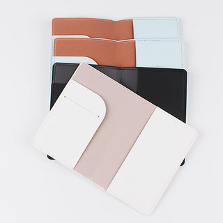PU leather print Travel Passport Cover Card ID Holder
