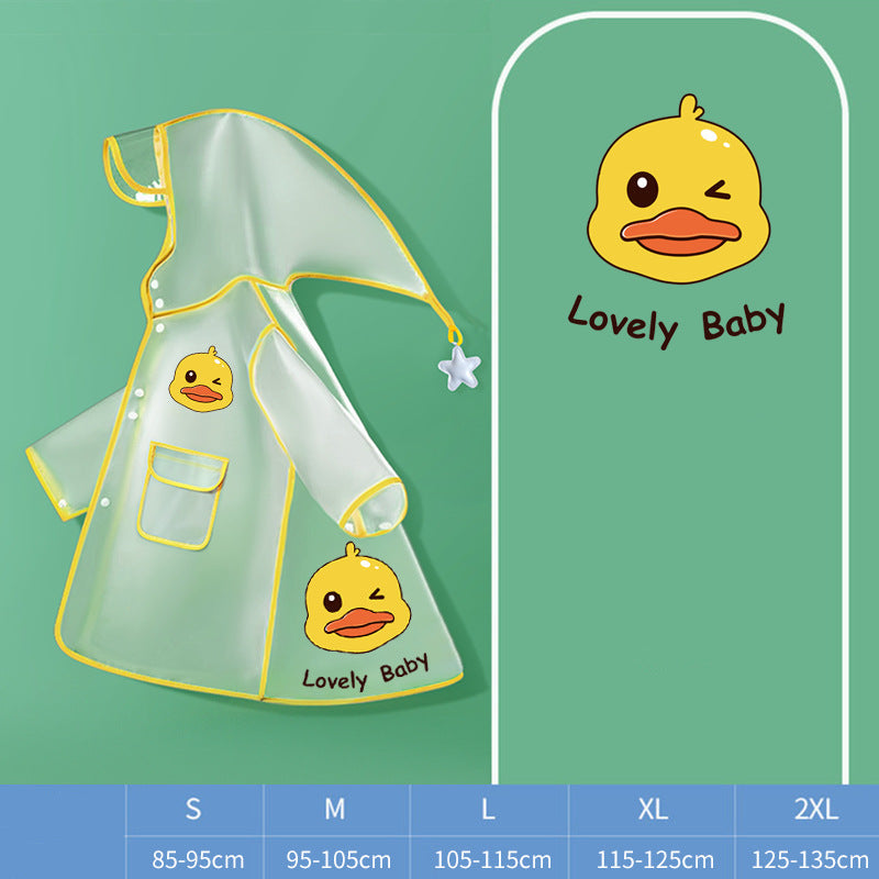 Beimei F038 Kids EVA Raincoat for Boys Students Fun Print