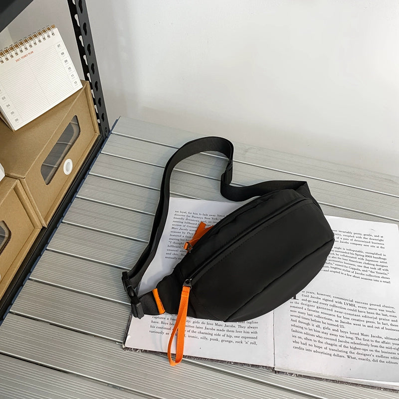 Lightweight unisex crossbody bag for travel and hiking