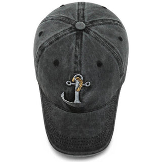 Embroidery sea rivet denim baseball outdoor summer cap