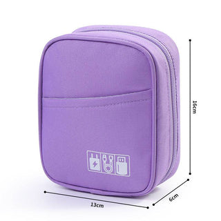 Large capacity  shockproof power charger, data cable storage bag