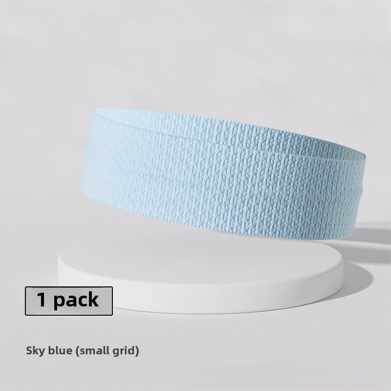 Running and fitness sweat absorbent embroidery hair band