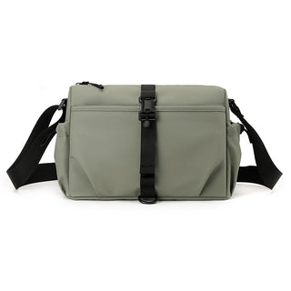 Men's Nylon Crossbody Bag Waterproof Commuter Shoulder Bag Olive