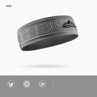Outdoor running and fitness sweat wicking breathable high elastic headband