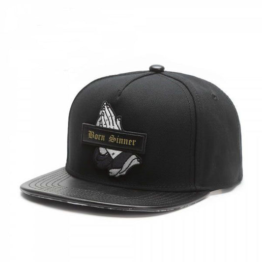 Black Hip Hop Flat Brim adjustable Snapback Hat