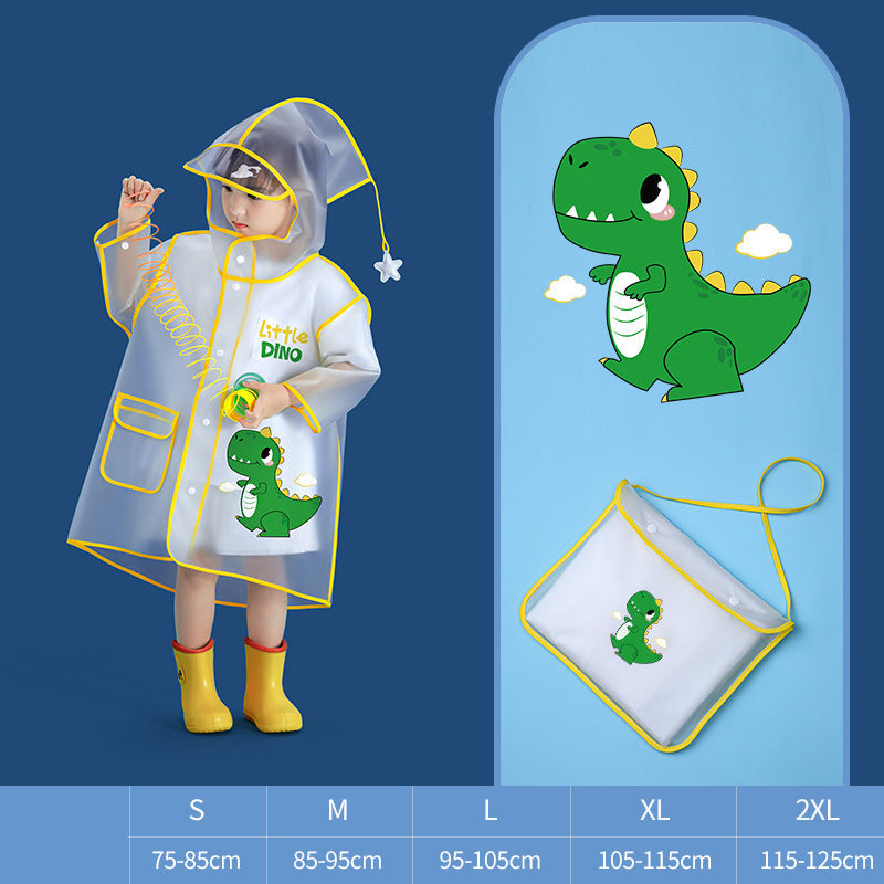 Beimei F038 Kids EVA Raincoat for Boys Students Fun Print