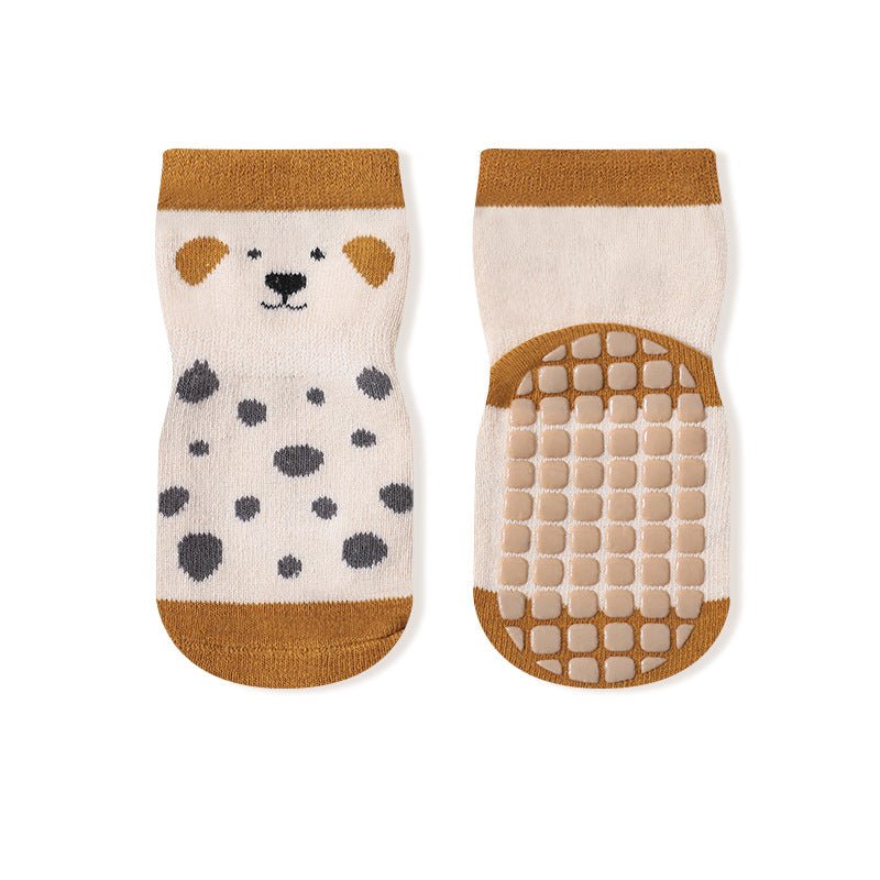 Non-Slippery All Seasons Cotton and Comfy Floor Socks for Newborn and Toddlers