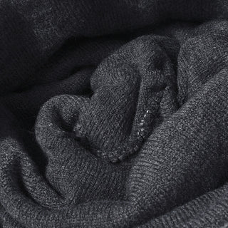 Letter jacquard knitted outdoor warm stylish beanie