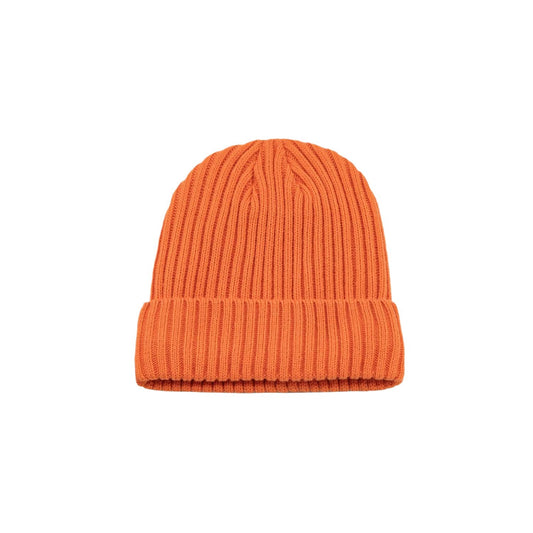 Solid color woolen big head winter double layer thickened warm cap