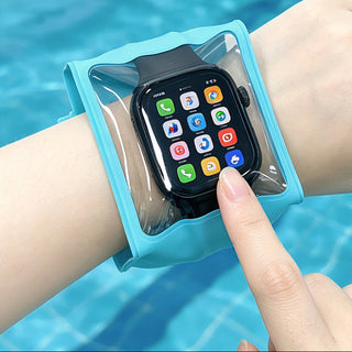 Children's Waterproof Swimming Watch Bag Touch Screen Bracelet Black