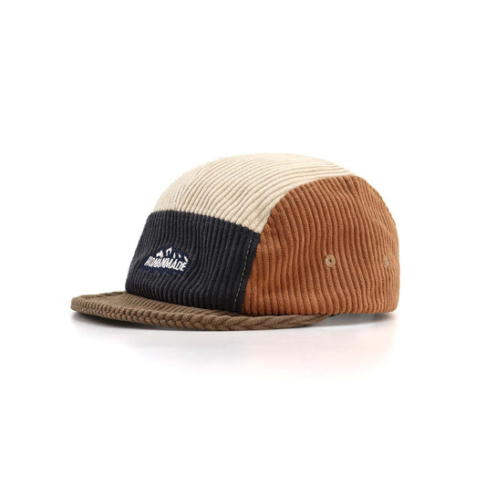 Winter new corduroy color-blocked short brim