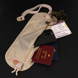Anti-Theft Waist Bag for Passport and Travel Documents