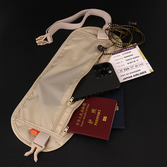 Anti-Theft Waist Bag for Passport and Travel Documents