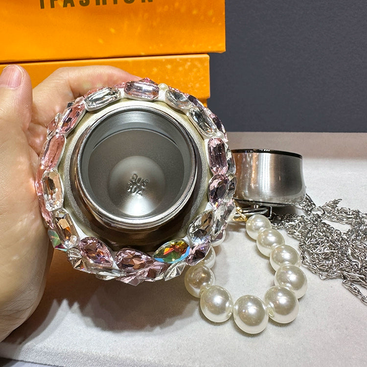 Stainless steel high quality diamond cover water cup