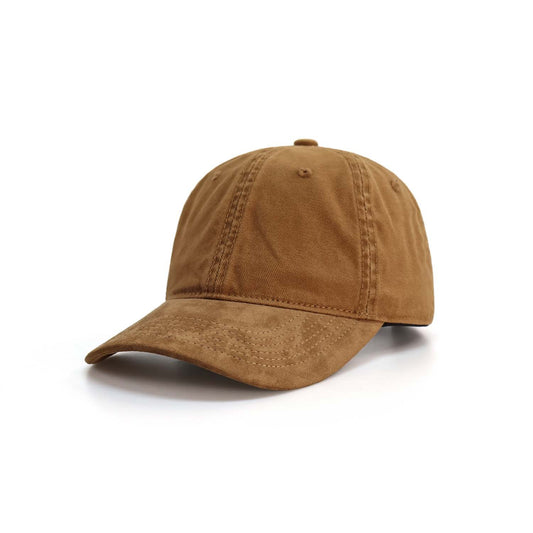 Contrasting canvas summer soft top hat