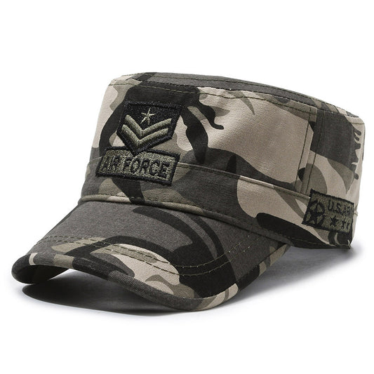 New outdoor embroidered flat cadet cap