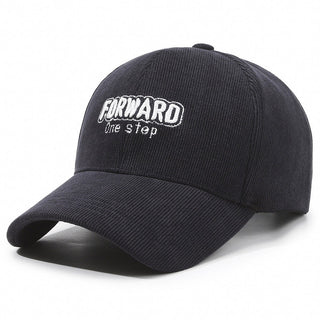 New corduroy letter embroidery baseball caps