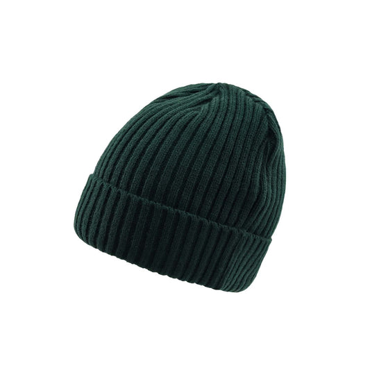 Solid color woolen big head winter double layer thickened warm cap