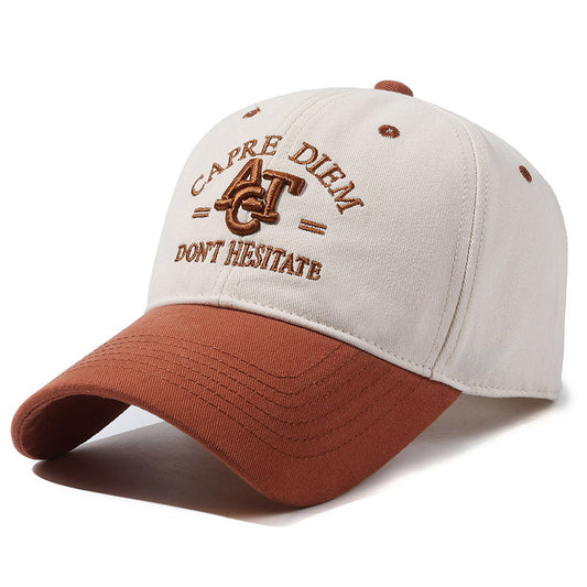 Dual Color tone casual versatile small, curved brim cap.