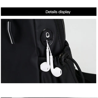 Mens Oxford Crossbody Backpack Casual Chest Shoulder Bag