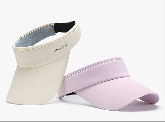 Anti-ultraviolet large brim running empty top sunshade cap