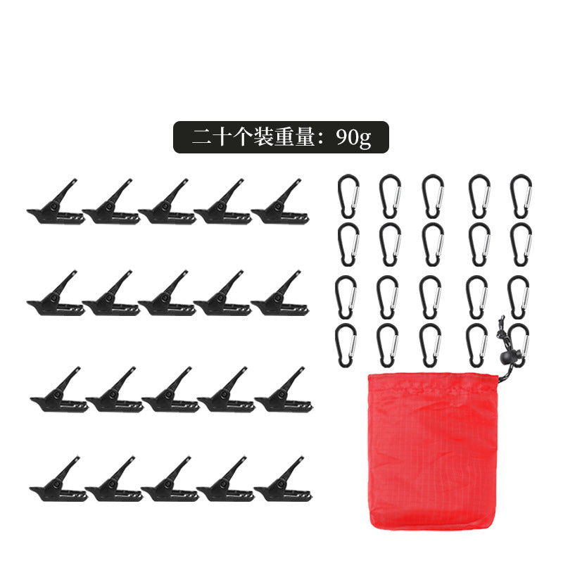 Tent Canopy Crocodile Clips Windproof Camping Tarp Fixing Clamp Polycarbonate