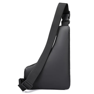 Mens Triangle Crossbody Bag Lightweight Waterproof Chest Shoulder Bag