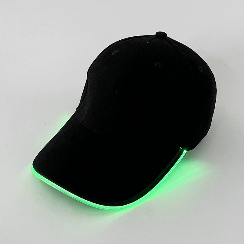 LED light fiber optic luminous cap baseball cap