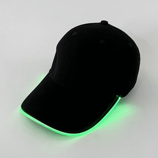 LED light fiber optic luminous cap baseball cap