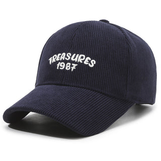 New corduroy solid color baseball caps