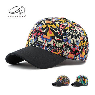 Light Printed Peking Opera face , Peaked Baseball Cap