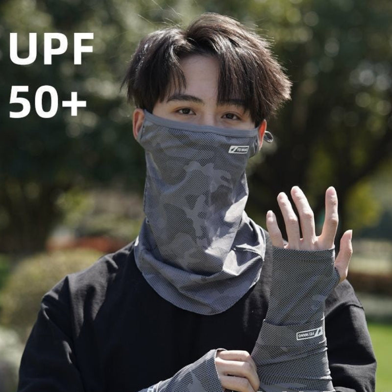 Camouflage UV Protection Sleeves Breathable Polyester