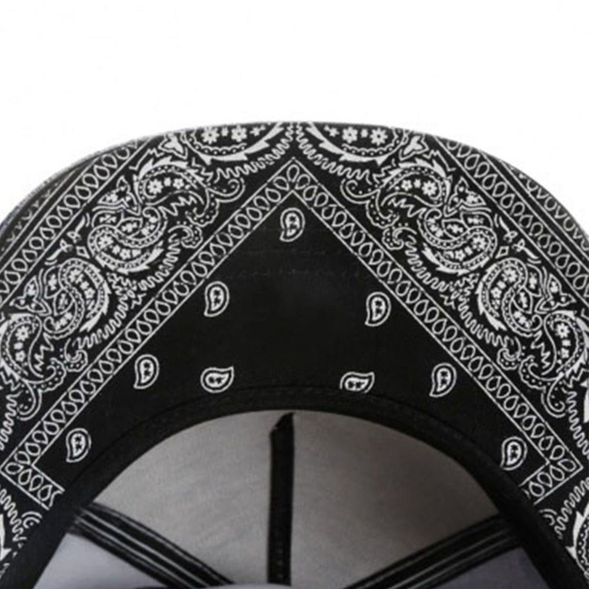 Big C cashew pattern print embroidery flat brim Snapback Cap