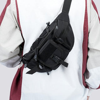 9638 Waterproof Wear-Resistant Nylon Sports Belt Bag Black