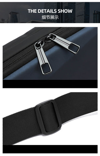Mens Motorcycle EV Shell Waist Crossbody Shoulder Bag