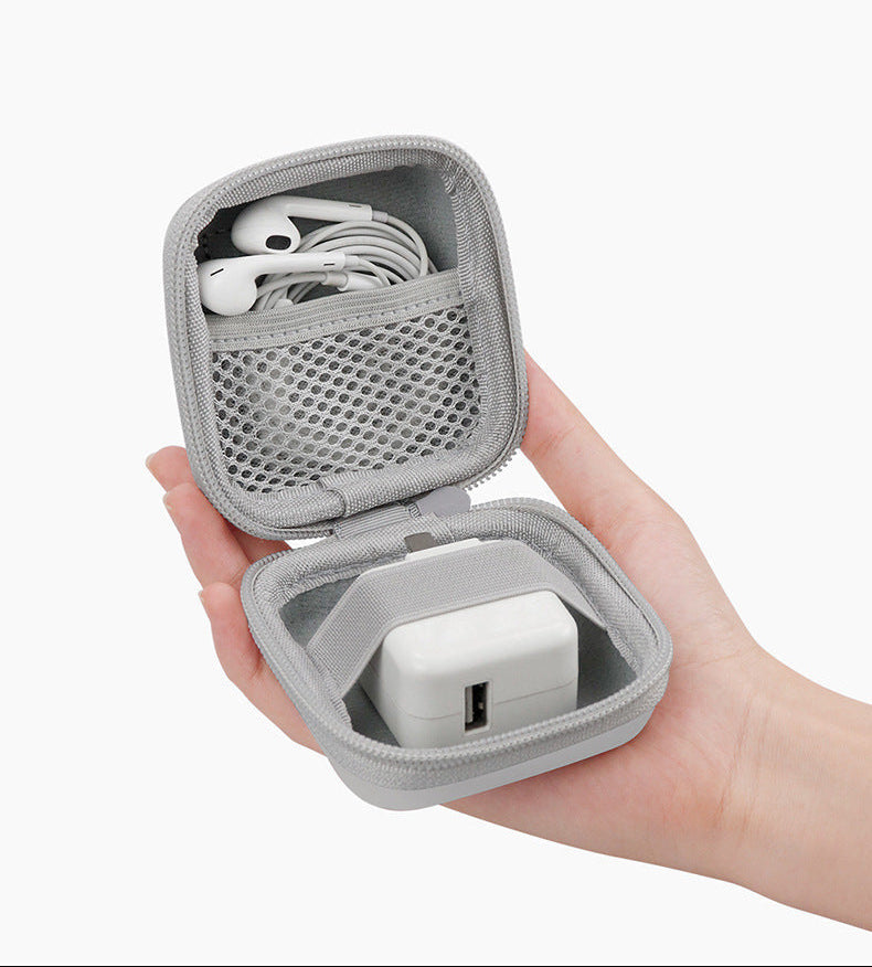 লেদার মোড়ানো সুরক্ষা পাওয়ার চার্জার, ডেটা কেবল স্টোরেজ ব্যাগ 